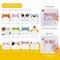 Wrapables Cute Talking Cartoon Animals Sticky Notes, Adhesive Memo Notepads for Home, Office, Work (Set of 12)